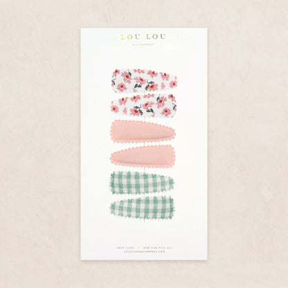 Scallop Snap Clips (6 pack)