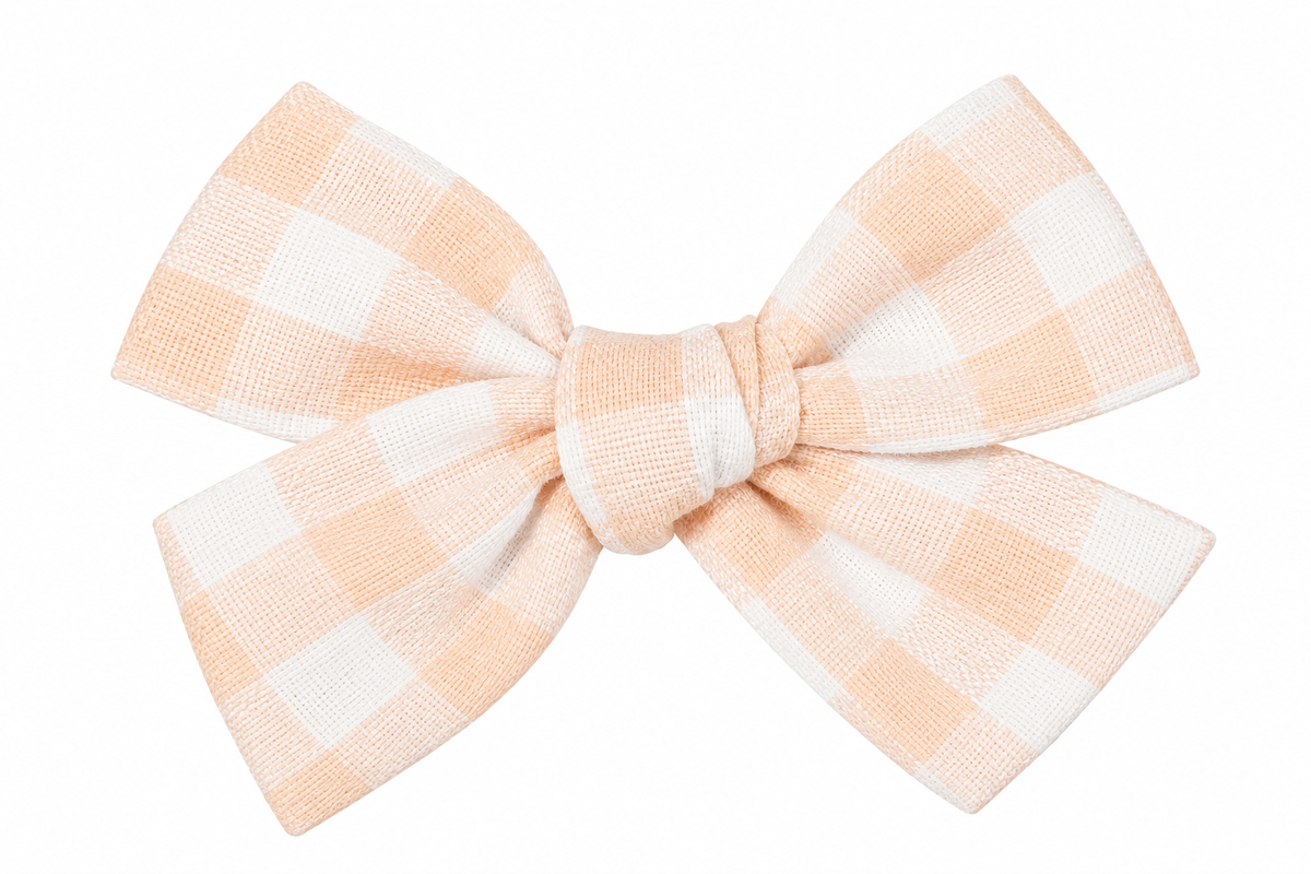Linen Bow Alligator Clip