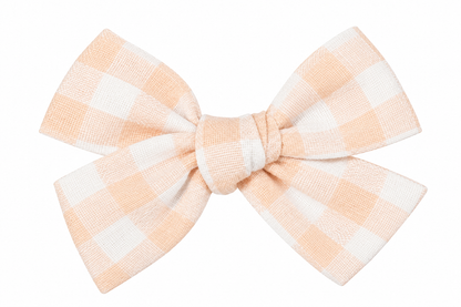 Linen Bow Alligator Clip