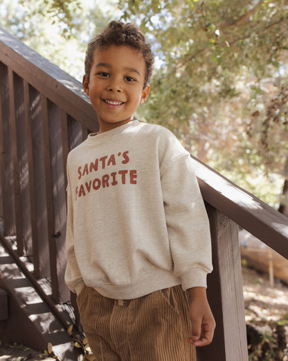 RELAXED SWEATSHIRT (SANTA'S FAVORITE)
