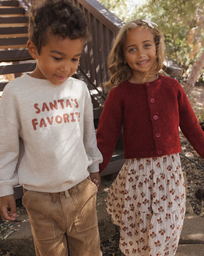 RELAXED SWEATSHIRT (SANTA'S FAVORITE)