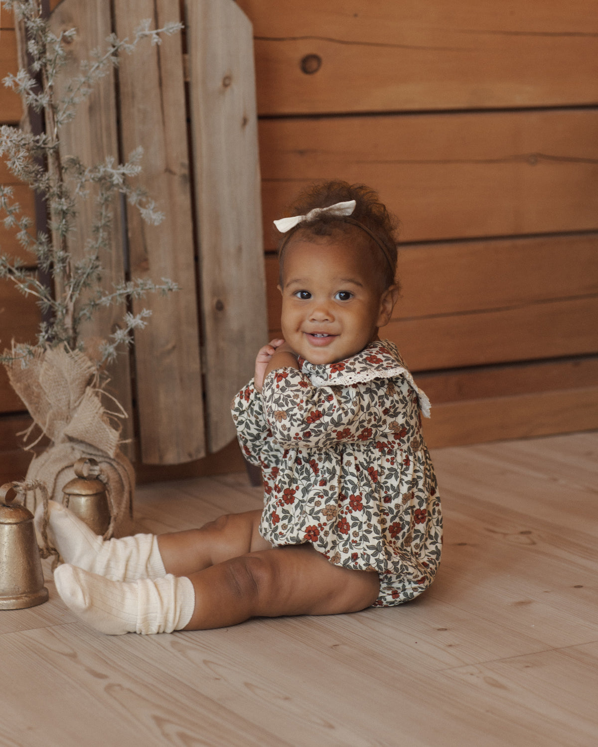 FERN ROMPER (HOLIDAY FLORAL)