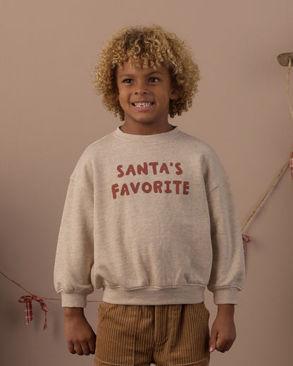 RELAXED SWEATSHIRT (SANTA'S FAVORITE)