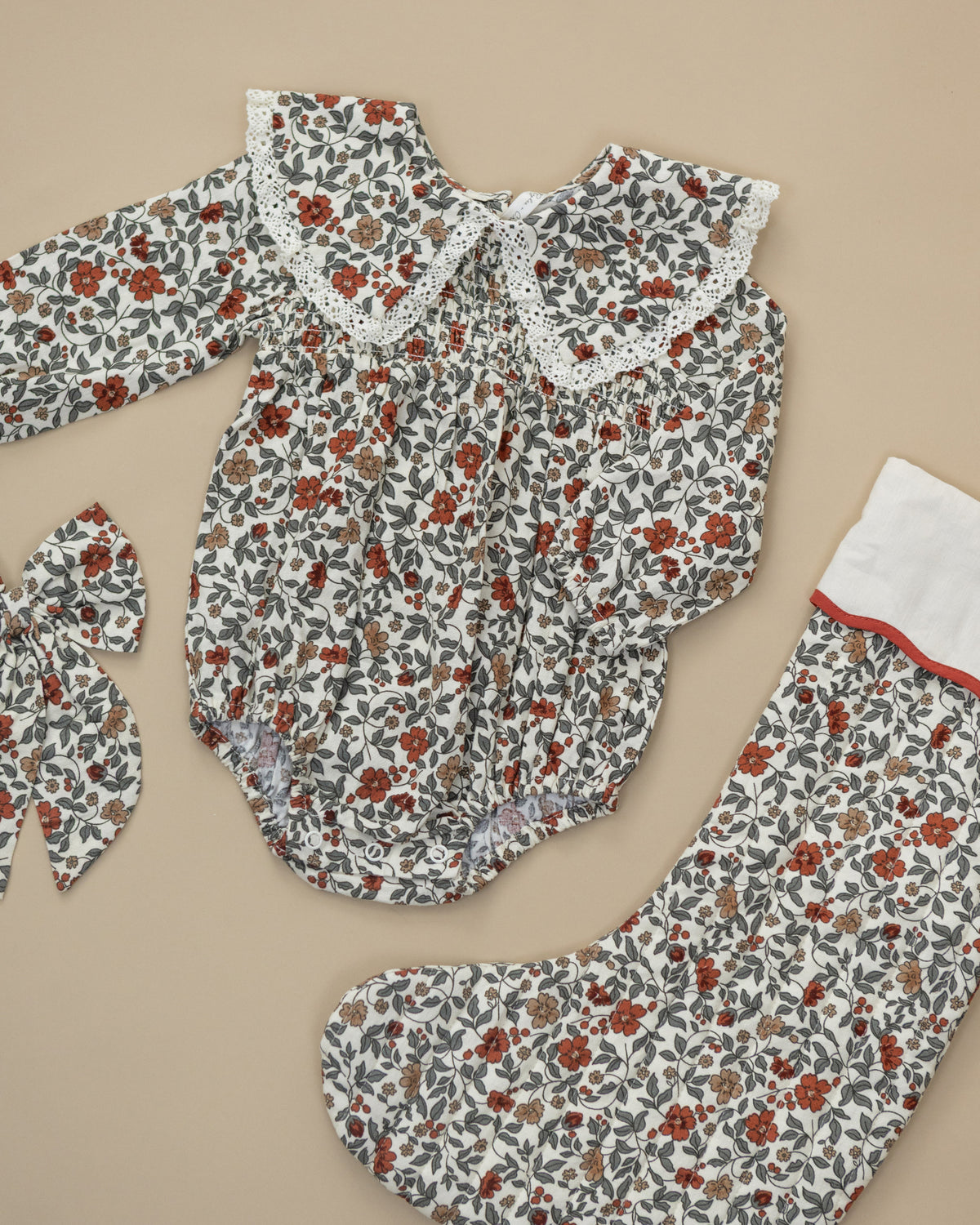FERN ROMPER (HOLIDAY FLORAL)