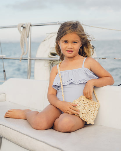 OFF-THE-SHOULDER ONE-PIECE PERIWINKLE