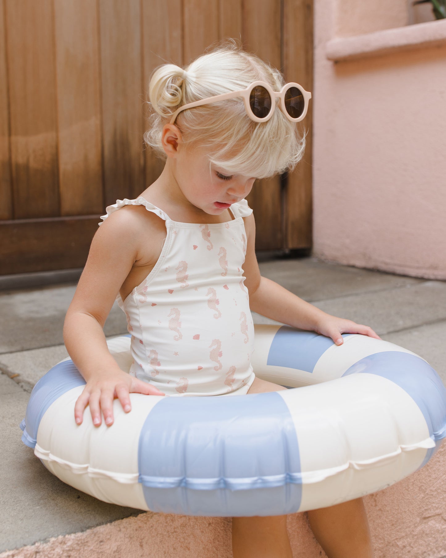 TORI SKIRTED ONE-PIECE SEAHORSES