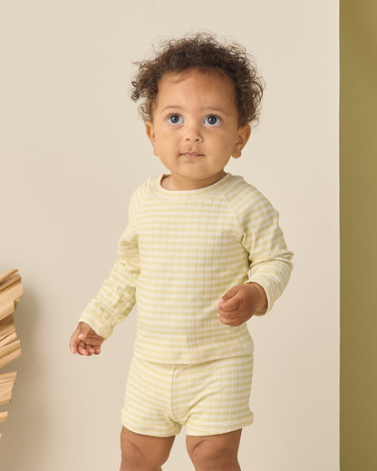 BOYS RASHGUARD SET CITRON STRIPE