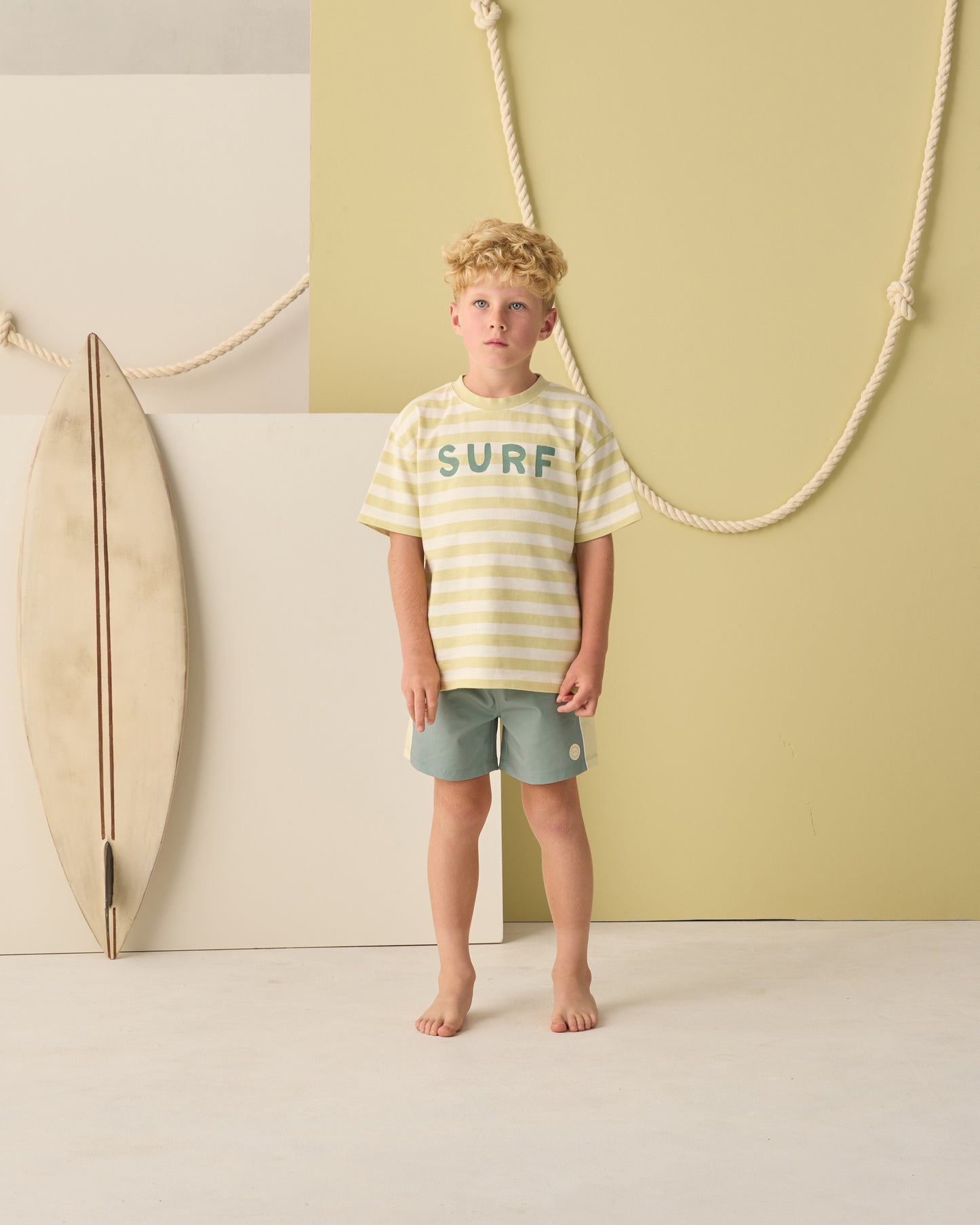 PANELED BOARDSHORT SEA GREEN