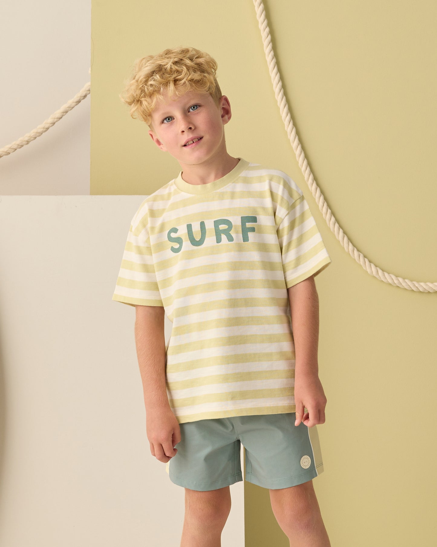 PANELED BOARDSHORT SEA GREEN