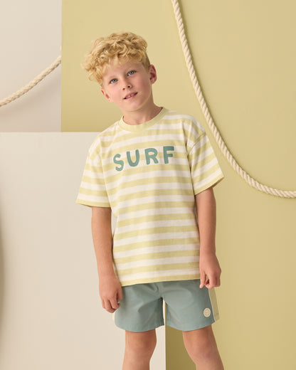 PANELED BOARDSHORT SEA GREEN