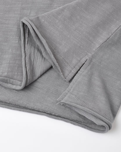 RAW EDGE LONG SLEEVE TEE (WONDERFUL WORLD)