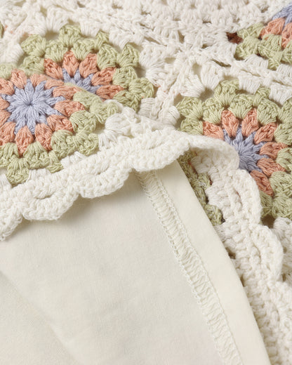 CROCHET TANK SET CITRON DAISY CHECK