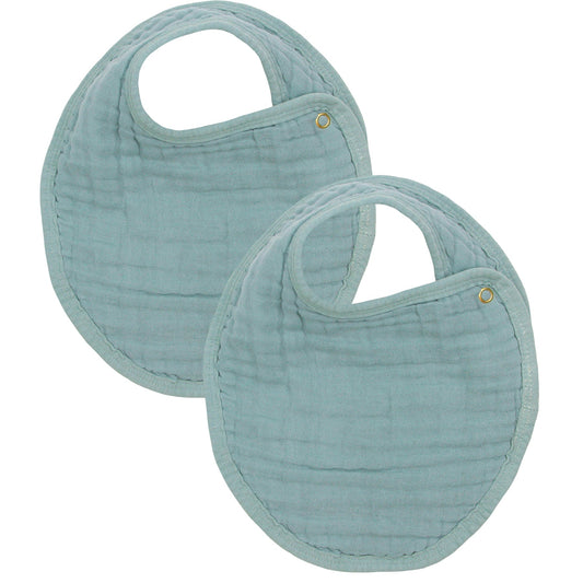 Cloud Muslin™ Bib 2 Pack (Steel)