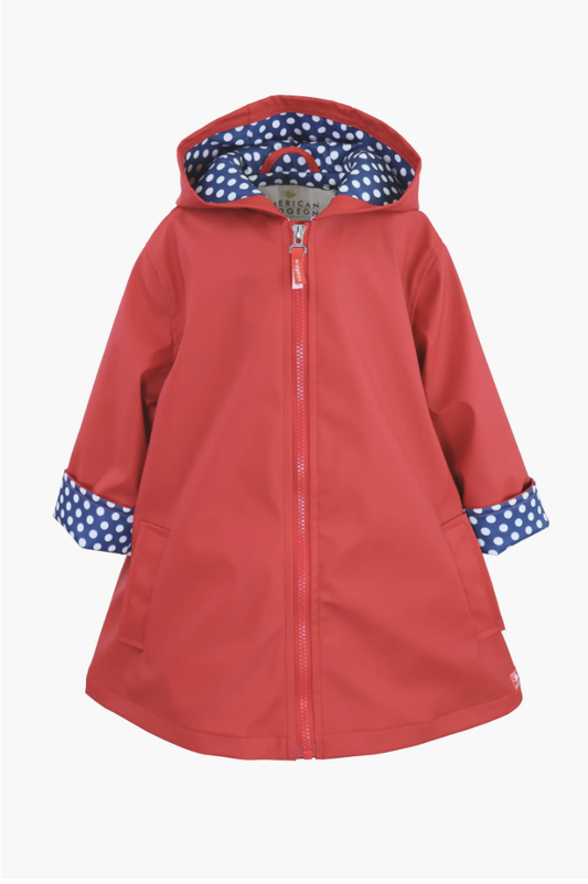 Girls A-Line Raincoat (Lollipop Red)