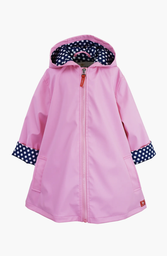 Girls A-Line Raincoat (Parfait Pink)