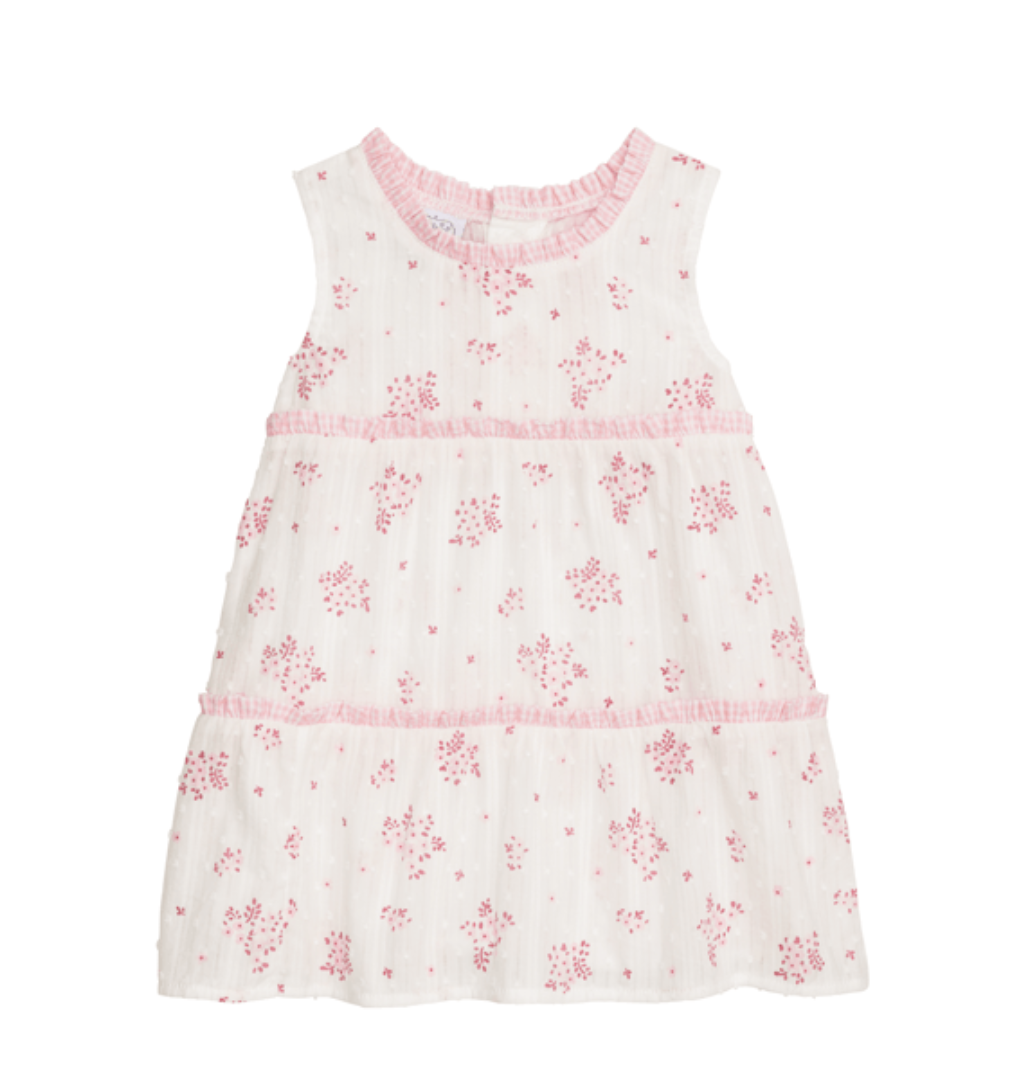 Pink Blossom Tiered Dress
