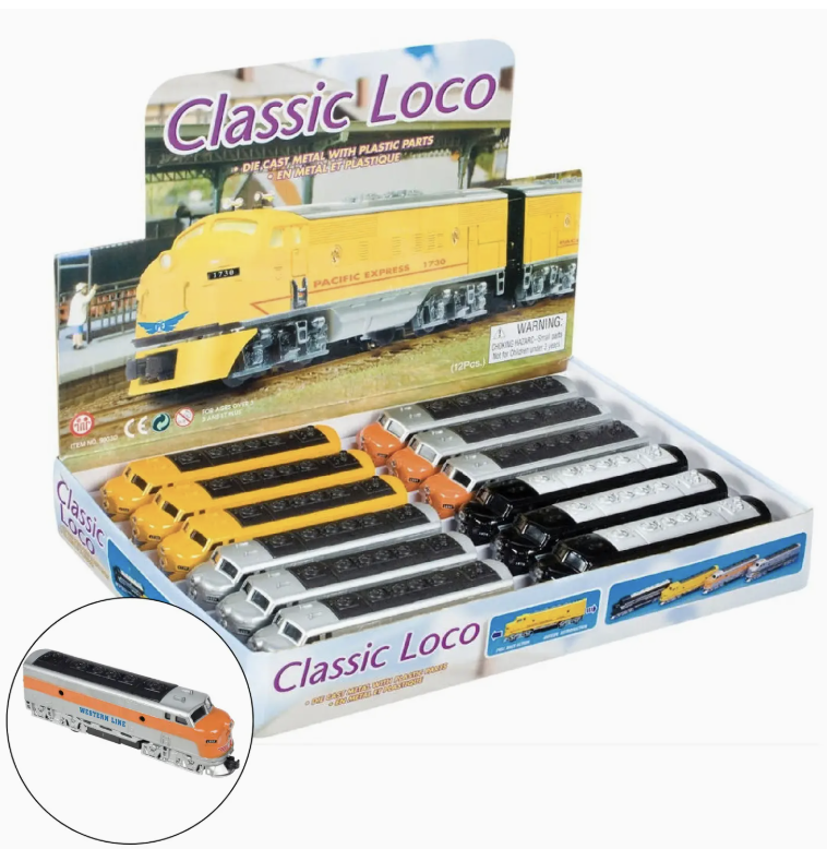 Classic Diesel Train 6.5" - Assorted Colors