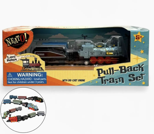 Pull-Back Train Set - Retro Classic