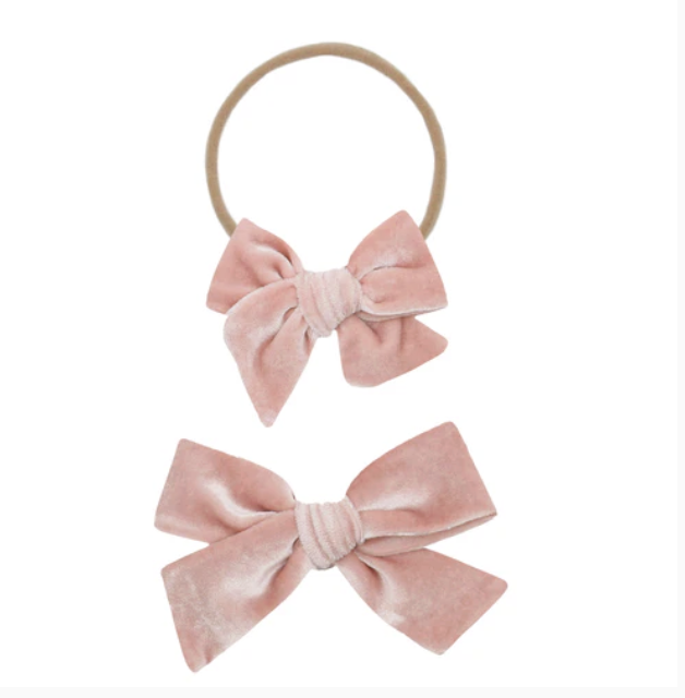 Velvet Bow Headband