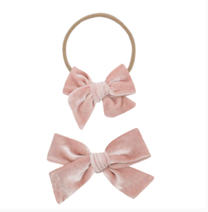 Velvet Bow Headband