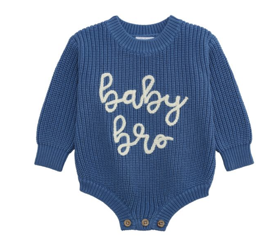Baby Bro Sweater Romper