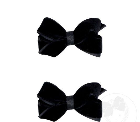 Mini Velvet Bow Pair