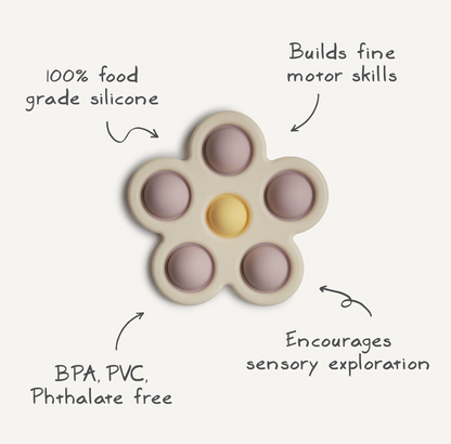 Flower Press Toy (Soft Lilac/Daffodil/Ivory)