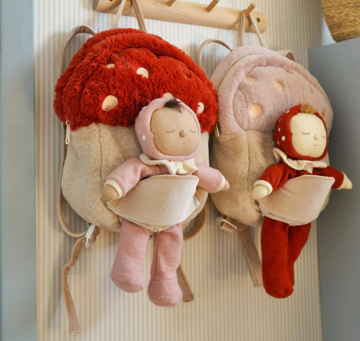 Hopalong Mushroom Backpack (Pink)