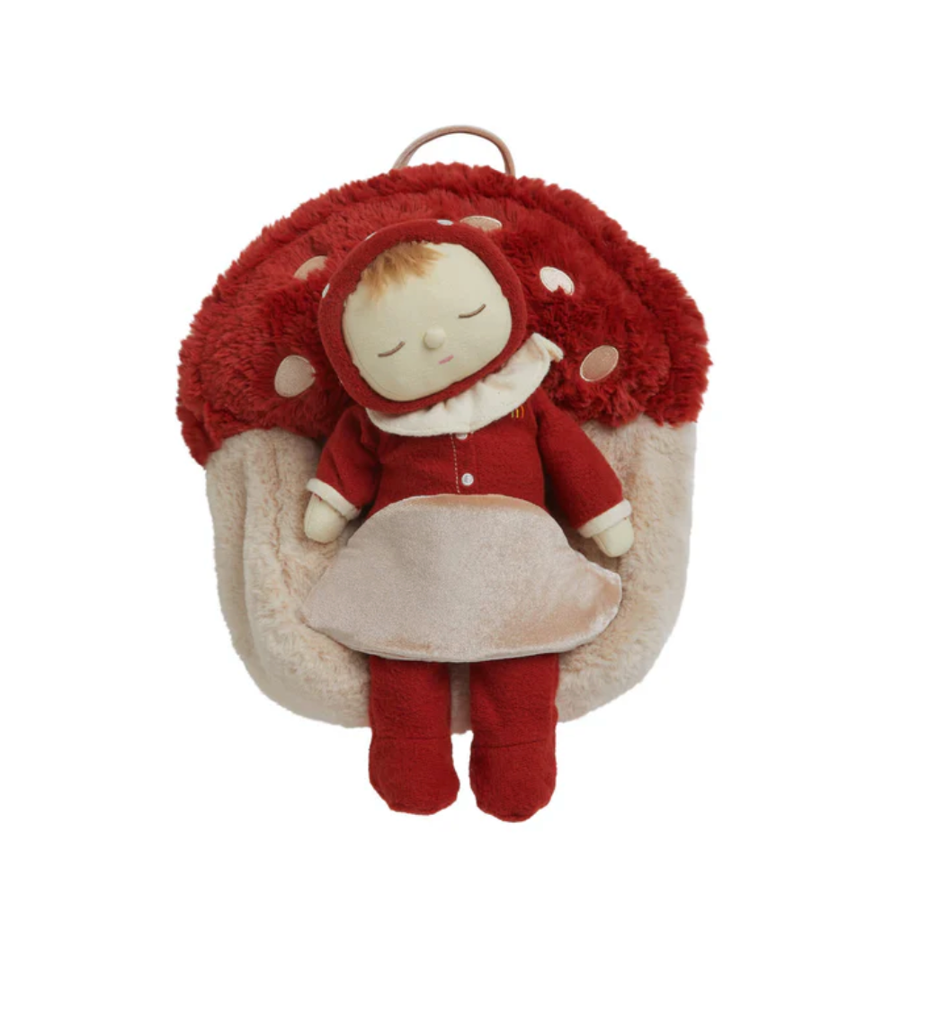 Hopalong Mushroom Backpack (Red)