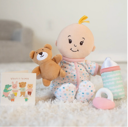Love, Stella Sleepy Time Set Peach Doll with Blonde Tuft