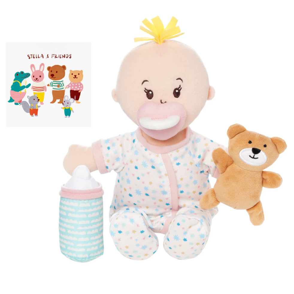 Love, Stella Sleepy Time Set Peach Doll with Blonde Tuft