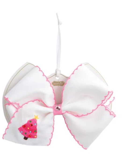 Christmas Embroidered Bows *FINAL SALE*
