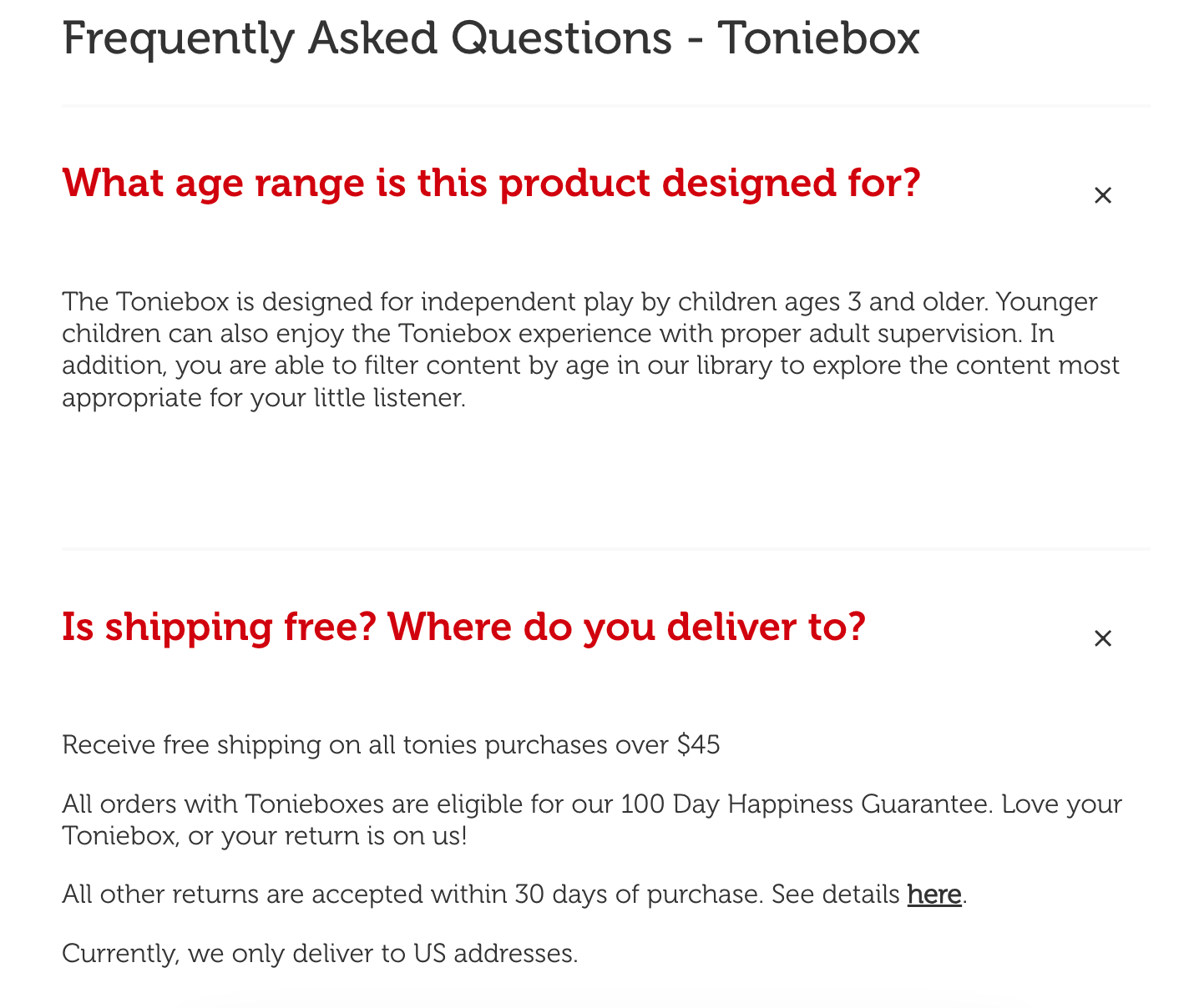 Toniebox Starter Set - Red