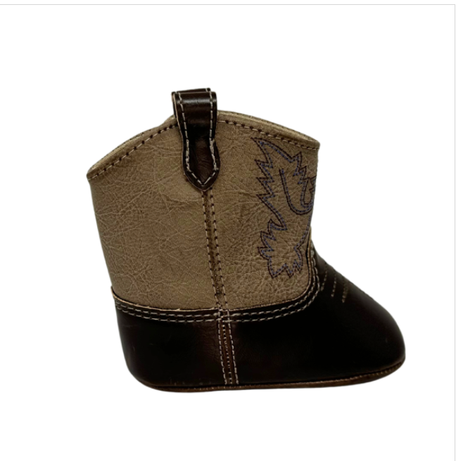 Infant Brown Cowboy Boot (Sizes 0-3)