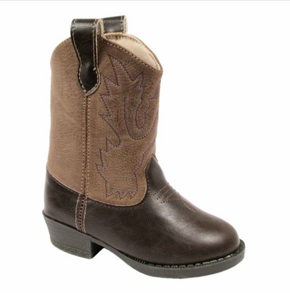 Toddler Brown Cowboy Boot (Sizes 6-12)