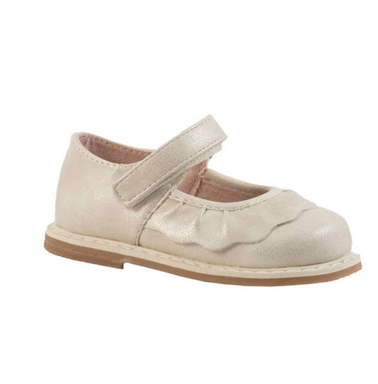 Ivory Shimmer Mary Jane (Sizes 4-12)