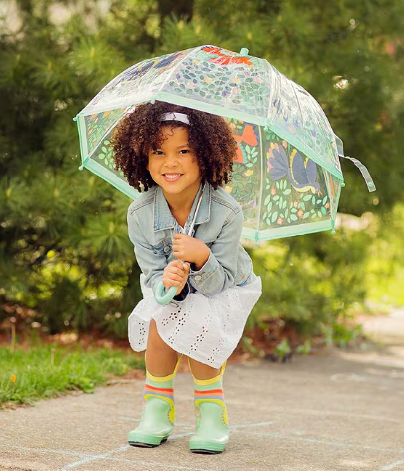 Transparent Umbrella (Flowers & Birds)