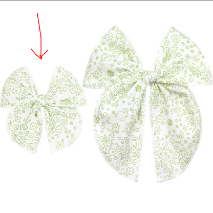 Heirloom Bow Clip (Bunny Garden)