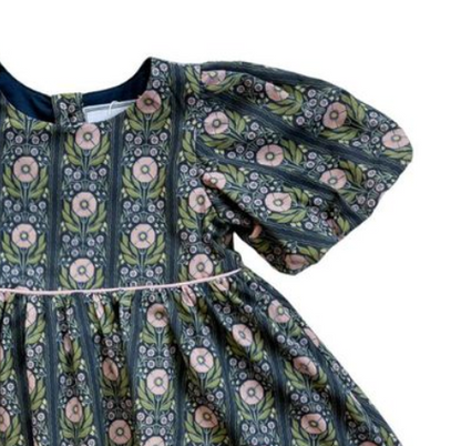 Denise Dress (Navy Floral)