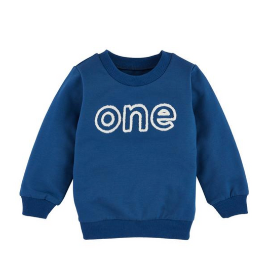 Blue 1st Birthday Sweatshirt