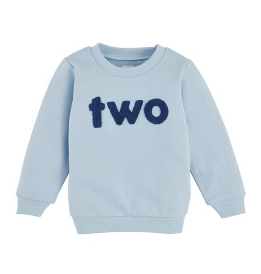 Light Blue 2nd Birthday Sweatshirt