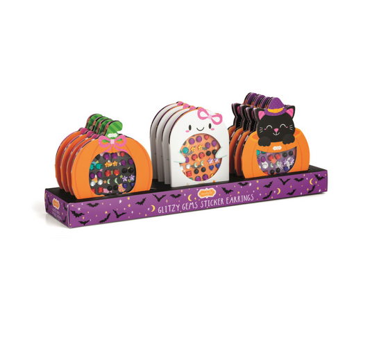 Halloween Glitsy Stick on Earrings *Final Sale*