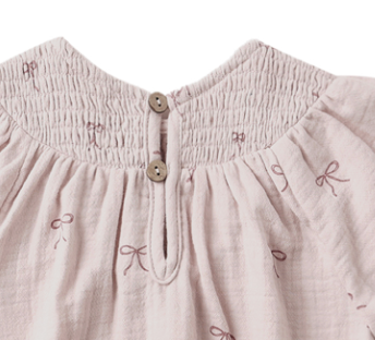 V Smocked Dress