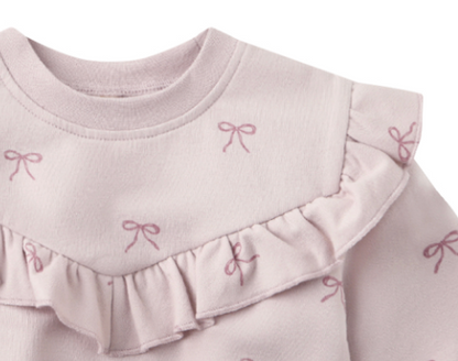 Ruffle Fleece Sweatshirt