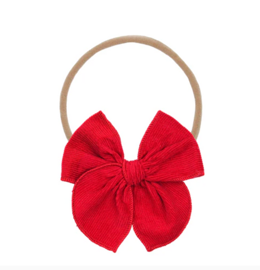 Heirloom Headband (Red Corduroy)