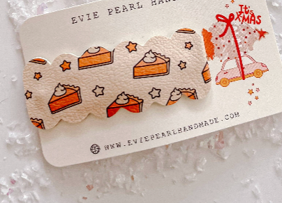 Pumpkin Pie Single Snap Clip