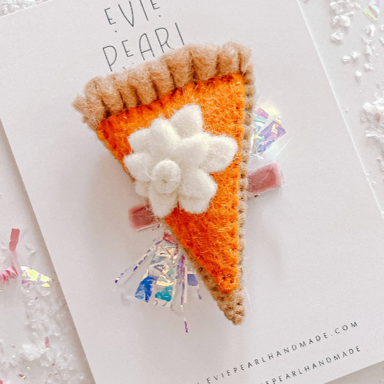 Pumpkin Pie Hair Clip