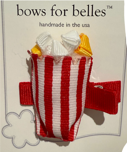 Popcorn Hair Bow Sculpture