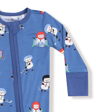 Snow Folks Ice Hockey 2-Way Zipper Romper