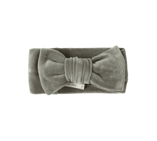 Velour Bow Headband